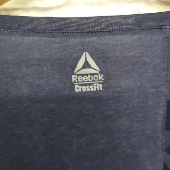 REEBOK Crossfit Burnout Long Sleeve Tee Blue Sz XS - Picture 5 of 12